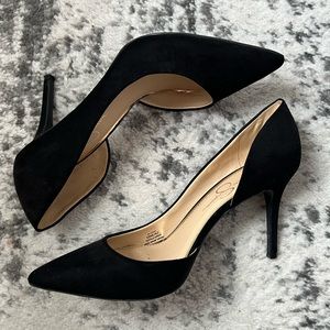 Jessica Simpson velvet/suede heels size 10